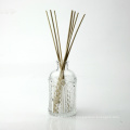 custom design luxury empty fancy cosmetic packaging clear glass reed diffuser bottle